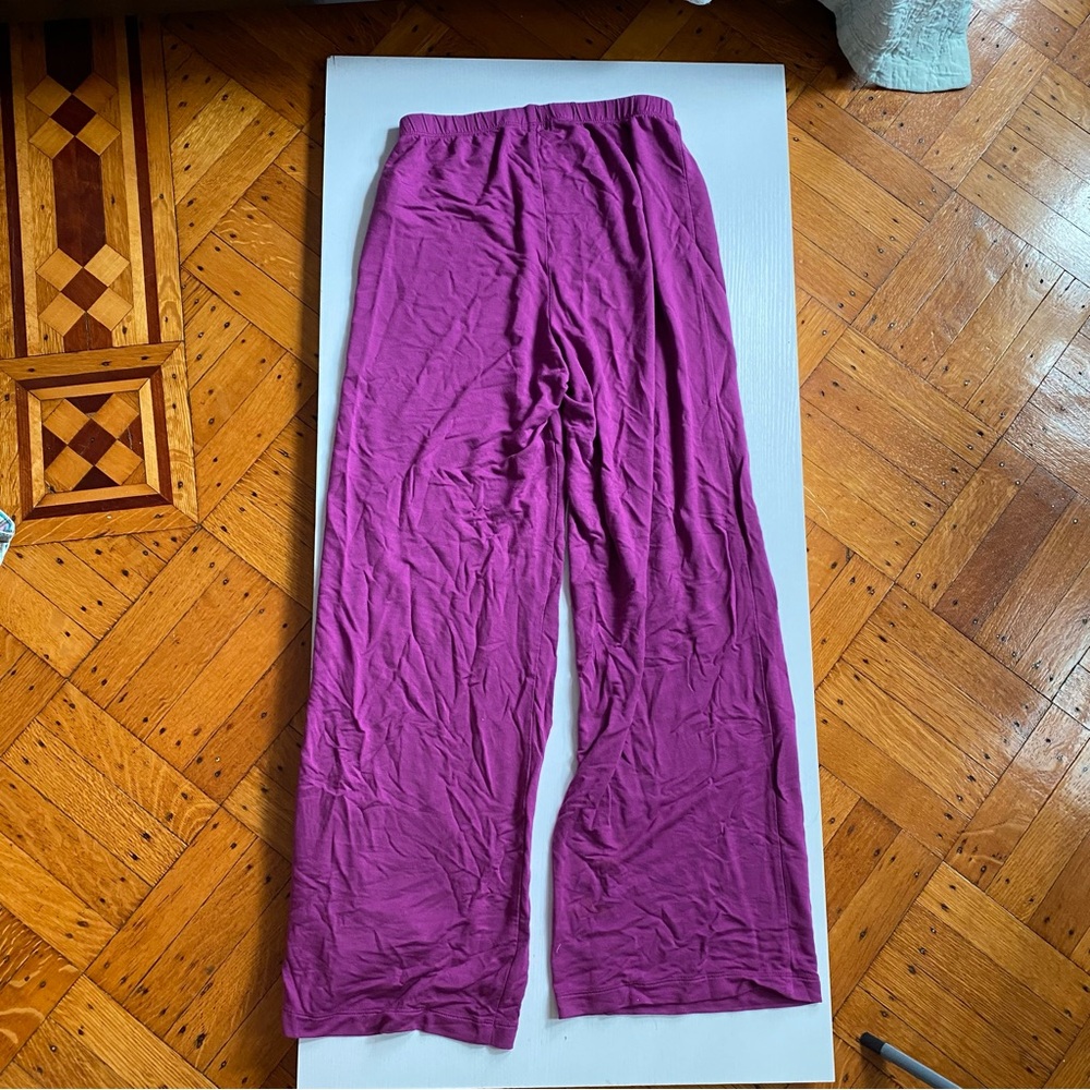 GapBody Lenzing Modal Violet Wide Leg Pants XS Purple Pajama Pants Gap Body - Picture 4 of 6